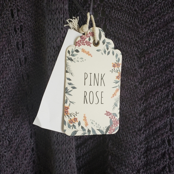 Pink Rose Open Cardi - Picture 4 of 6